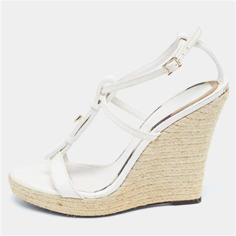 white burberry ankle strap wedges|burberry sandals farfetch.